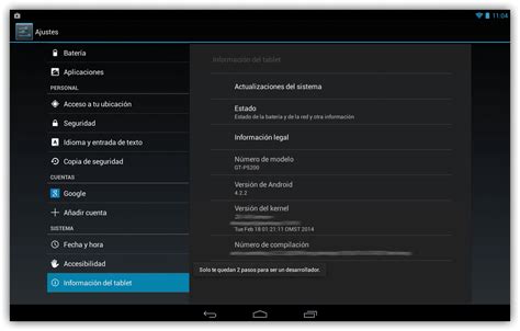 Cómo Habilitar Las Opciones De Desarrollo En Una Tablet Android Tabletzona