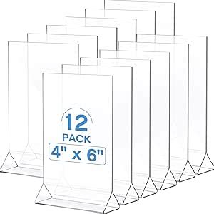 Amazon Yulejo Packs Wedding Acrylic Sign Holders Clear Table