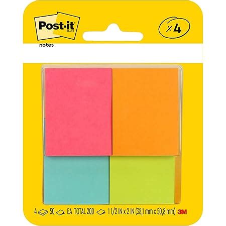 Amazon Early Buy Sticky Notes 1 5 X 2 Self Stick Notes 6 Bright