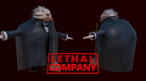 Butler Lethal Company 3d Model Fbx By Reteretei On Deviantart