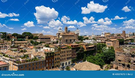 Roma skyline stock image. Image of piazza, architecture - 43527673