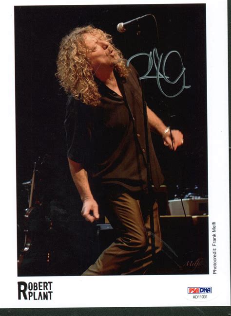 Lot Detail Led Zeppelin Robert Plant Signed 5 X 7 On Stage