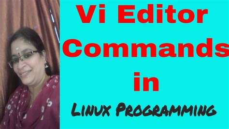 Vi Editor Commands Vi Editor Shell Programming Linux Programming