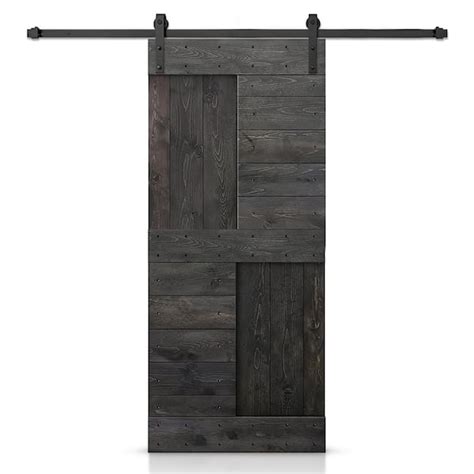 Reviews For CALHOME 42 In X 84 In Charcoal Black Stained DIY Knotty