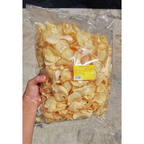 Kerepek Ubi Masin Putih Kg Tapioca Chips Flavour Salted Kg