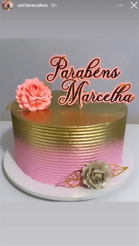 Topper Em Camadas E Rosas Cake Toppers Cake Place Card Holders