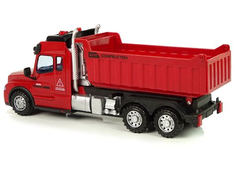 Red Tipper Truck Friction Drive Lights Sound Toys Cars