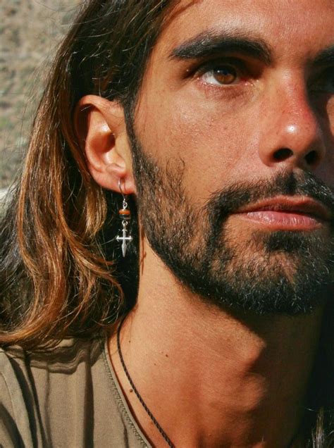 Cross Earring Man Men Earring Dangle Earring Man Earring Etsy Israel