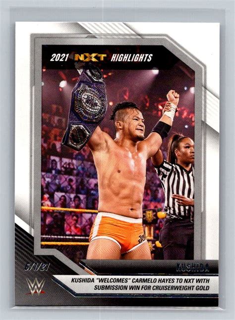 Panini Nxt Wwe Panini Kushida Nxt Highlights Ebay