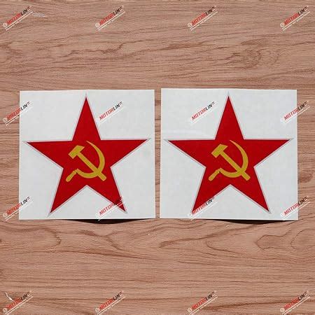 Amazon Ussr Emblem Soviet Union Symbol Star Car Decal Label With