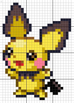 Pichu Pixel Art Pattern Artofit