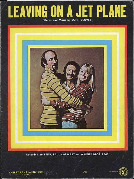 Cover Of The Sheet Music For The Peter Paul And Mary Recording Of John