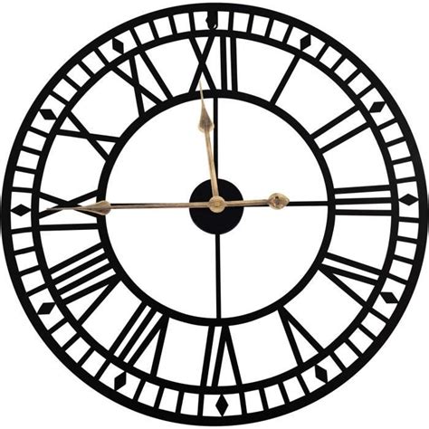 Horloge Murale R Tro Europ Enne Quartz Silencieuse Sans Tic Tac