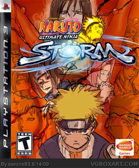 Naruto Ultimate Ninja Storm PlayStation 3 Box Art Cover By Aaronx83