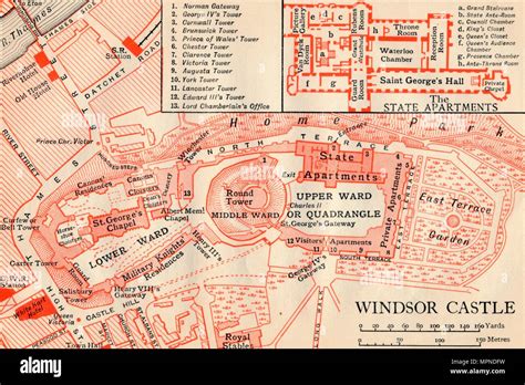 Map of windsor castle hi-res stock photography and images - Alamy