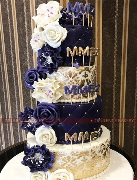 Purpule Golden Wedding Designer Cake Opulence Bakery Opulence Bakery