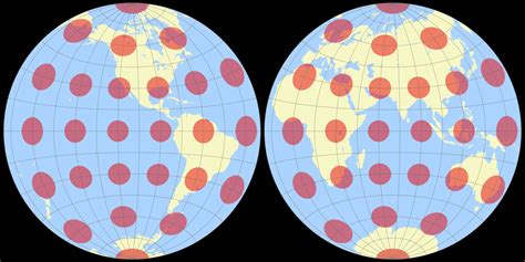 Azimuthal Equidistant Projection Hemispheres Vs Stereographic Hem