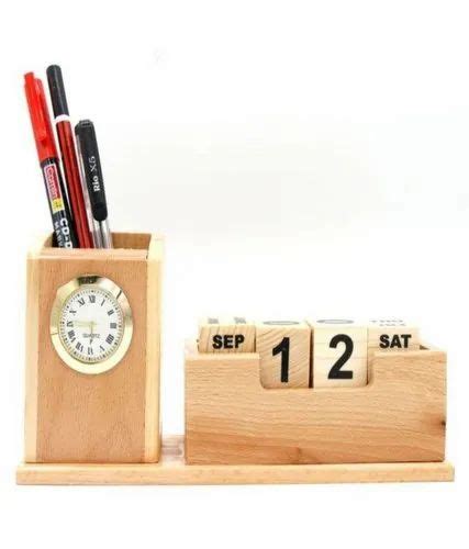 Custom Gifting Desktop Wooden Pen Holder Size Dimension Variable Size