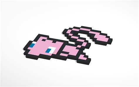 3D design Mew Pixel Art #151 - Tinkercad