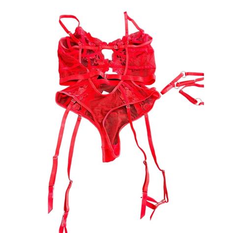 Unknown Intimates Sleepwear Nip Womens Size Small Red Lingerie