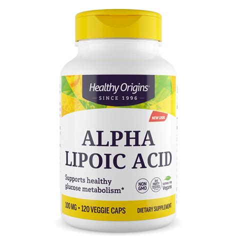 Healthy Origins Alpha Lipoic Acid Mg Capsules Vitacost