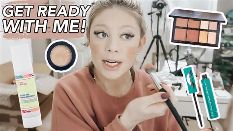 GRWM USING NEW MAKEUP VLOGMAS DAY 18 YouTube