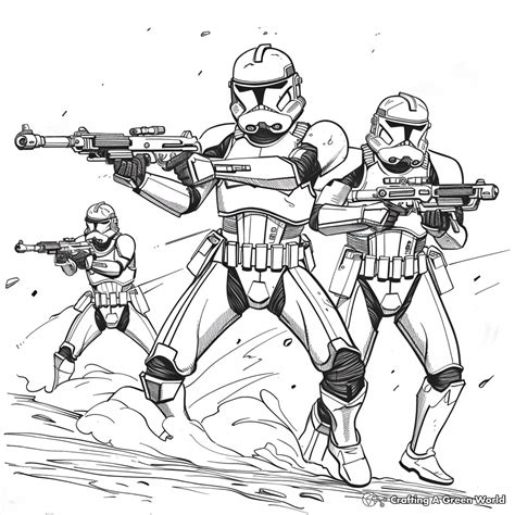 Clone Trooper Coloring Pages Free And Printable