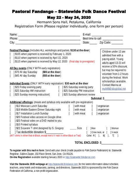 Fillable Online Swim Lesson Registration Form With Levels Revised