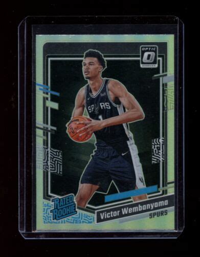 2023 24 Panini Optic Victor Wembanyama Silver Prizm Holo Rated Rookie