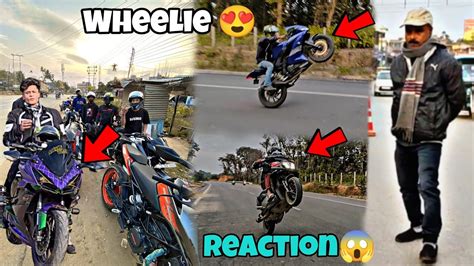 Crazy Wheelie R V Public Reaction Wheelie Failed Ntorq New