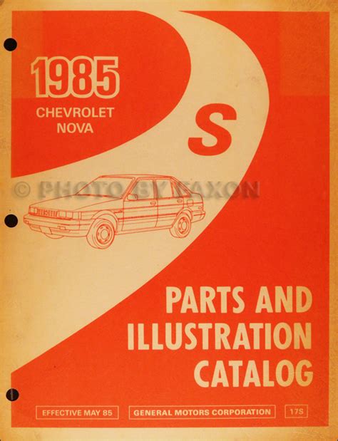 Chevrolet Nova Parts Book Original