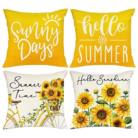 Pypeseewy Clearance Standard Pillow Case Set Of Pc Summer Sunflower