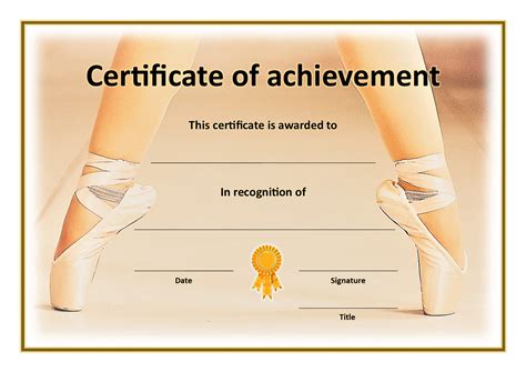 Dance Certificate Templates