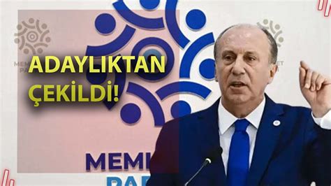 Muharrem İnce adaylıktan çekildi YouTube