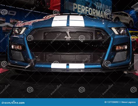 2020 Ford Shelby Cobra Mustang Gt500 Editorial Photography Image Of Male Aerodynamic 137720092