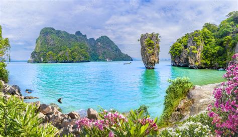 James Bond Island On Phang Nga Bay Thailand Foto De Stock Adobe Stock