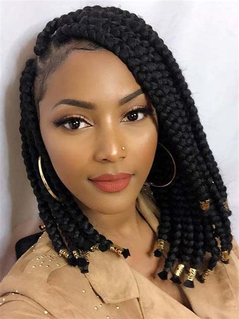 23 Short Box Braid Hairstyles Perfect For Warm Weather Because