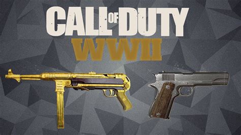 Call Of Duty Ww2 All Weapons Showcase Youtube