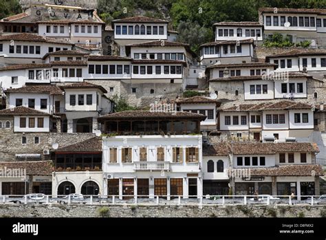 Albanien Berat UNESCO Häuser Albanien Berat UNESCO