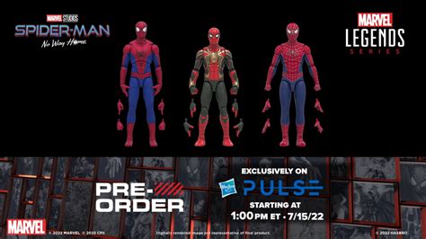 Hasbro Marvel Legends Series Spider Man No Way Home Multiverse 3 Pack