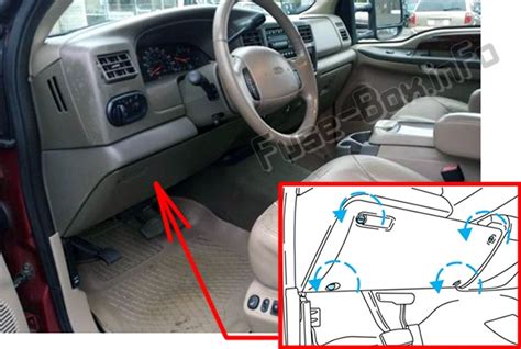 Fuse Box Diagram Ford Excursion 2000 2005