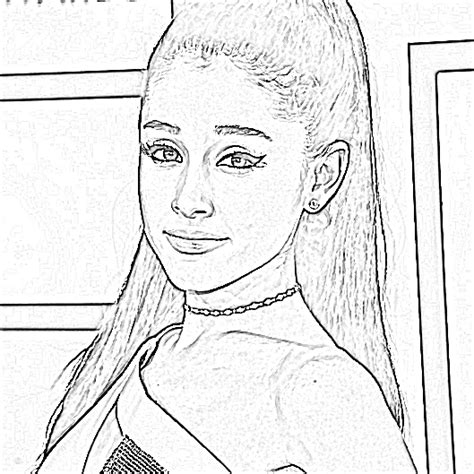 Ariana Grande Desenho Para Colorir Arco E Flecha Desenho