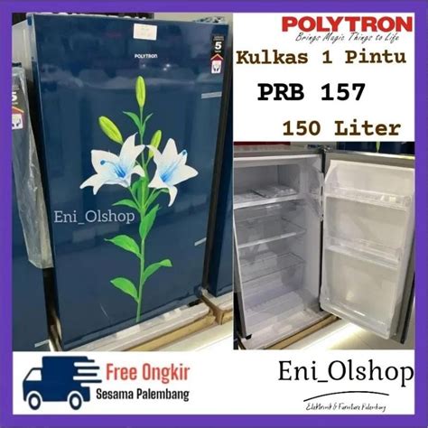 Jual BARU KULKAS POLYTRON PRB 157 PRB 157 150 Liter Low Watt 75 Watt