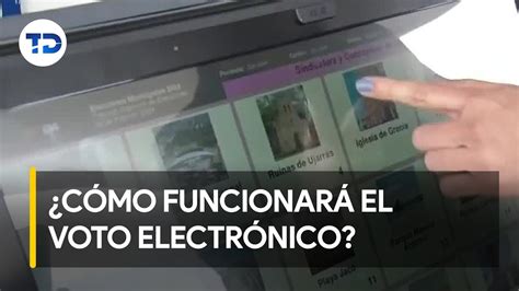 Cómo funcionará el voto electrónico en Elecciones Municipales 2024