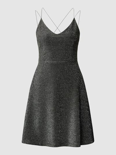 Only Minikleid Mit V Ausschnitt Modell Tanny Silber Online Kaufen