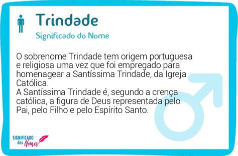Origem Do Sobrenome Trindade - Significado do Nome Trindade - Significado dos Nomes
