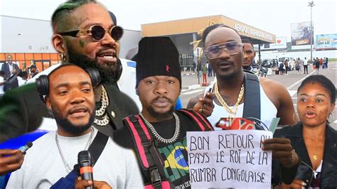 Ferre Gola Et Son Groupe De Retour Kinshasa A Roport Tomb Suka Na