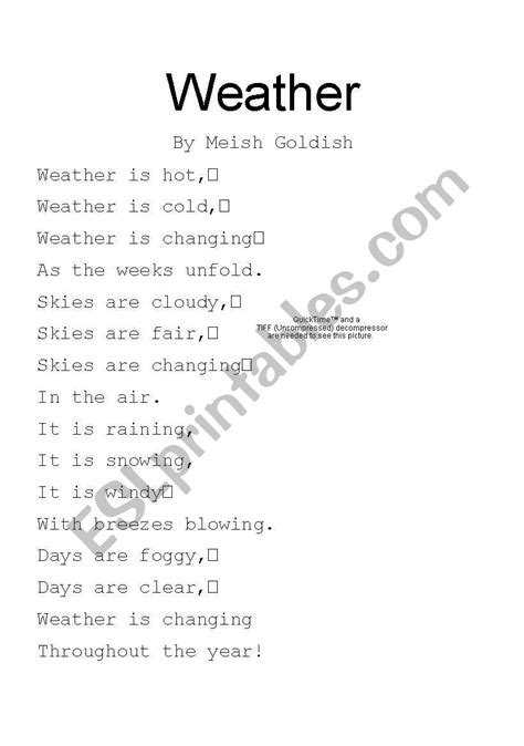 35 Awesome Weather Poems for Kids - Poems Ideas