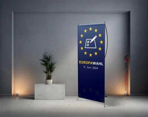 Europawahl X Banner bedrucken lassen online günstig kaufen