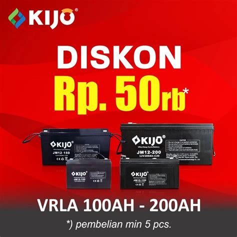 Jual KIJO BATTERY BATERAI AKI ACCU 120AH 12V 120 AH 12 V